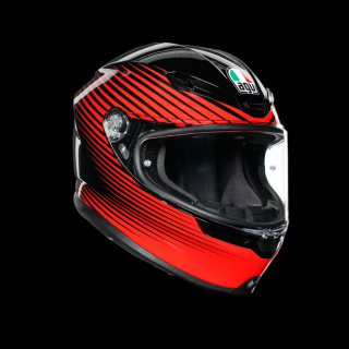 prilba AGV K6 RUSH Black/Red