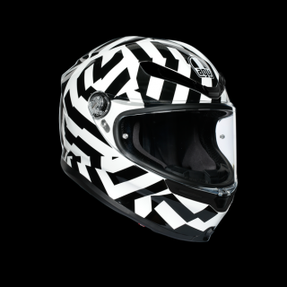 prilba AGV K6 SECRET Black/White