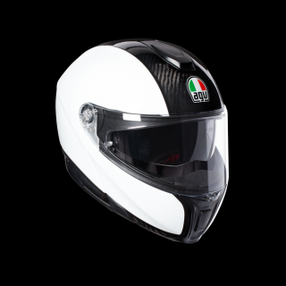 prilba AGV SPORTMODULAR - CARBON/WHITE