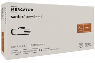 Latexové rukavice - santex® powdered Veľkosť: XL