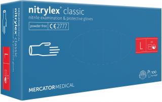 Nitrilové rukavice - nitrylex® classic blue Veľkosť: L