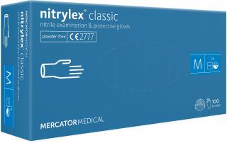 Nitrilové rukavice - nitrylex® classic blue Veľkosť: M