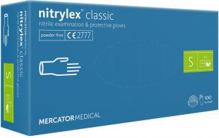 Nitrilové rukavice - nitrylex® classic blue Veľkosť: S