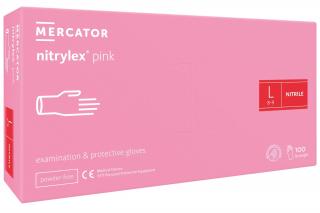 Nitrilové rukavice - nitrylex® pink Veľkosť: L