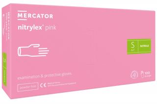 Nitrilové rukavice - nitrylex® pink Veľkosť: S