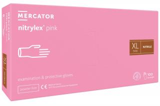 Nitrilové rukavice - nitrylex® pink Veľkosť: XL
