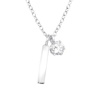 Glory strieborný náhrdelník Kate S1085
