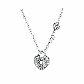 Glory strieborný náhrdelník Lock S1069