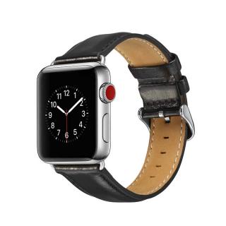 Kožený remienok na Apple watch čierny (42/44mm)