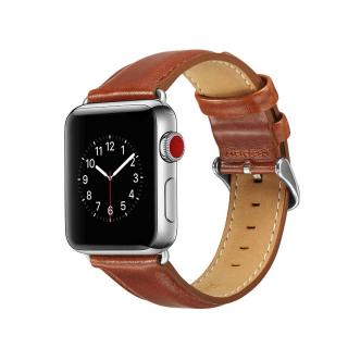 Kožený remienok na Apple watch hnedý (42/44mm)