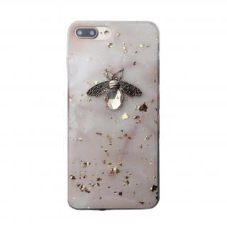 Púzdro Apple iPhone Siicone Case Bee krémová