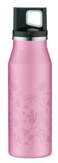 Eko fľaša alfi elementBottle Pink flowers 0,6L