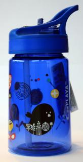 Fľaša na pitie Isotitan 0,35L modrá Happy Jungle (Kvalitná fľaša bez obsahu BPA z odolného materiálu)