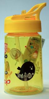 Fľaša na pitie Isotitan 0,35L žltá Happy Jungle (Kvalitná fľaša bez obsahu BPA z odolného materiálu)