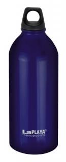 Hliníková športová fľaša na pitie modrá 0,6L (hodná aj na bicykel)