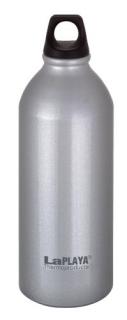 Hliníková športová fľaša na pitie strieborná 0,6L (vhodná aj na bicykel)