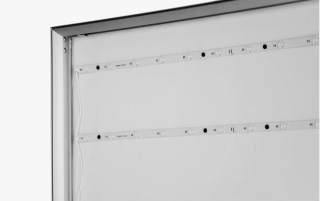 LED ONE Quick stena (ALU rám) - jedna strana svieti, skladanie bez náradia Potlač: BEZ POTLAČE TEXTILU, len rám, Rozmer steny: 100x200 cm