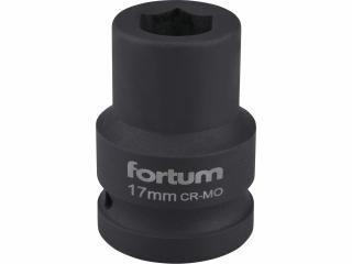 Kľúč nástrčný rázový, 17mm, 3/4”, FORTUM