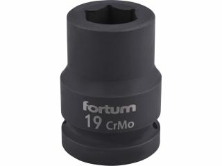 Kľúč nástrčný rázový, 19mm, 3/4”, FORTUM