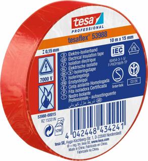 Páska 53988 elektroizolačná červená 15mm x 10m, Tesa