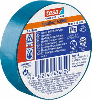 Páska 53988 elektroizolačná modrá 15mm x 10m, Tesa