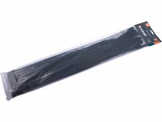 Pásky sťahovacie čierne, 7,6x540mm, 50ks, Ø150mm, 55kg, nylon PA66, EXTOL PREMIUM