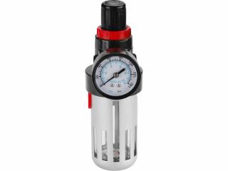 Regulátor tlaku so vzduchovým filtrom a manometrom, max. pracovný tlak 8bar (0,8MPa), 1/4  konektor