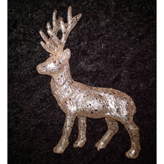 Jeleň zlatý  - Vianočná dekorácia 11cm