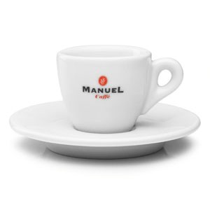 Manuel Caffe espresso šálka "ELITE" (65ml) (hrubostenná porcelánová šálka s podšálkou)