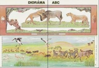 Papierový model Dioráma - Serengetský národný park ( Dioráma - Serengetský národní park)