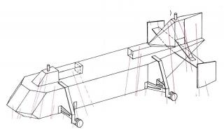 Papierový model Experimentálny dvojrotorový vrtuľník (Experimentální dvourotorový vrtulník)