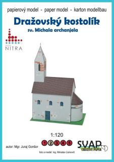 Papierový model - Kostol sv. Michala archanjela Dražovce