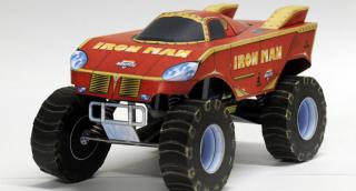 Papierový model Monster trucky Gladiator alebo Iron Man (Monster truck - IronMan nebo Gladiator - sundávací, vyměnitelné karosérie)