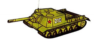 Papierový model Samohybný kanón SU-152 (Samohybný kanón SU-152)