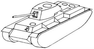 Papierový model Sovietsky tank KV-1 (Sovětský tank KV-1)