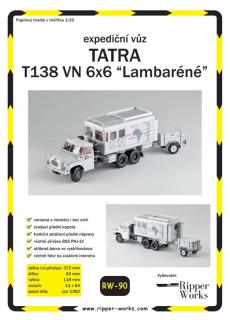 Papierový model - TATRA T138 VN 6x6 &quot;Lambaréné&quot;