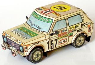 Papierový model Terénny automobil Lada Niva Paríž - Dakar 1982 (Lada Niva)