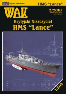 Papierový model - torpédoborec ​​HMS &quot;Lance&quot;