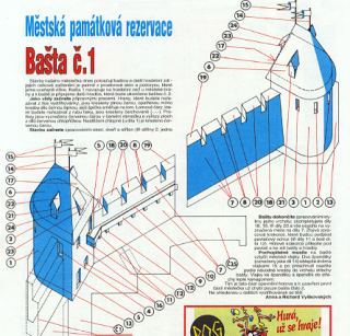 Papierový model Vydanie 1. MPR I. Bašta č.1 (MPR I. Bašta č.1)