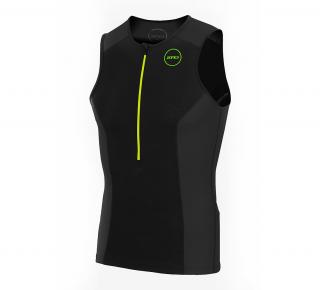 Men's Aquaflo Plus Top - BLACK/GREY/NEON GREEN Veľkosť: M