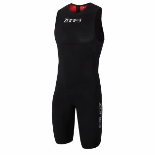 Men's Streamline Sleeveless Swimskin - BLACK/RED Veľkosť: L