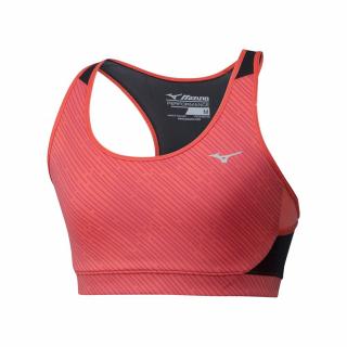 Mizuno Alpha Printed Bra Hot Coral Veľkosť: L