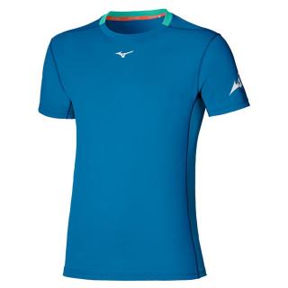 Mizuno Alpha Sun Protect Tee - Mykonos Blue Veľkosť: L