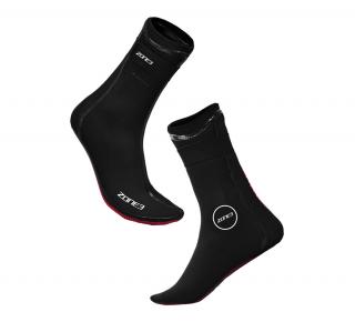 Neoprenové plavecké ponožky Zone3 - BLACK/RED Heat-Tech Veľkosť: XL