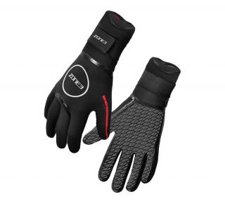 Neoprenové plavecké rukavice Zone3 - BLACK/RED HEAT-TECH Veľkosť: L