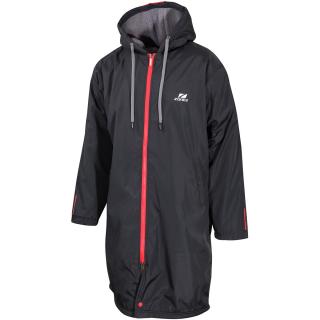 Plavecká parka Polar Fleece Parka Robe Jacket - Black/Grey Veľkosť: L