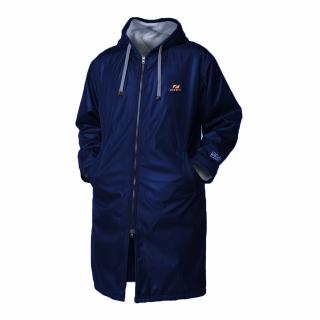 Plavecká parka Polar Fleece Parka Robe Jacket - NAVY/GREY/ORANGE Veľkosť: L