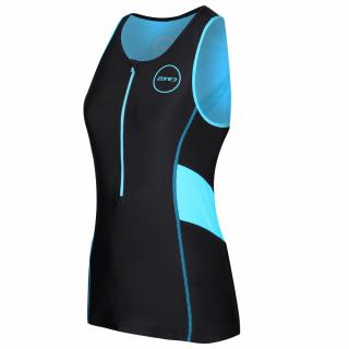 Women's Activate Top - BLACK/TURQUOISE Veľkosť: L