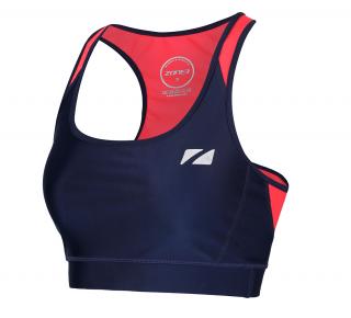 Women's Aquaflo Bra Crop Top - NAVY/CORAL Veľkosť: L