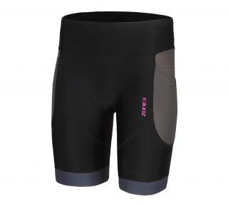 Women's Aquaflo Plus Shorts - BLACK/GREY/NEON PINK Veľkosť: L